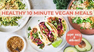 LAZY VEGAN RECIPES  balanced meals in 10 minutes [upl. by Akinahc985]