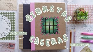 ASÍ HAGO MIS PROPIOS CUADERNOS ✨ SKETCHBOOK CASERO y LIBRETA DIY para AGENDA o BULLET JOURNAL 2022 [upl. by Iene27]