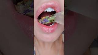 ASMR Satisfying Eating Honey Flowers 🍯🌼🌹 asmr honey youtubechamps [upl. by Scotney]