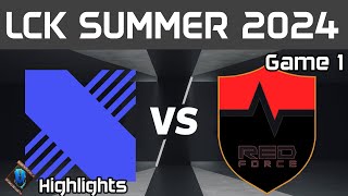 DRX vs NS Highlights Game 1 LCK Summer 2024 DRX vs NS RedForce by Onivia [upl. by Ingunna]