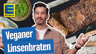 Veganer Linsenbraten  Veganes Weihnachtsessen [upl. by Gagne]