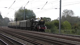 7029 Clun Castle and her longawaited return on the East Coast Main Line after 56 years [upl. by Gorlicki]