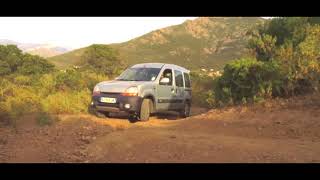 TEST Renault KANGOO 4X4 OFFROAD CORSICA [upl. by Leviralc]