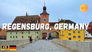 Regensburg Germany 4K Autumn Walking Tour 2023 [upl. by Hart508]