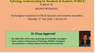 Puruse 7A Uploaded Neuropathology Pathological Reactions in CNS [upl. by Abey219]