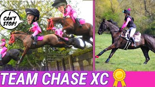 TEAM CHASE XC  CARNAGE AS FOUR HORSES CROSS COUNTRY AT ONCE  VLOG 63 [upl. by Atikkin]