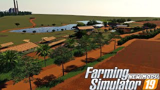 Apresentando Mods fs19 PREVIA FAZENDA SANTA MARIA MS FARMING SIMULATOR 19 [upl. by Mahda]