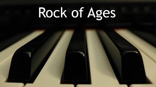 Rock of Ages  piano instrumental hymn [upl. by Anelra]