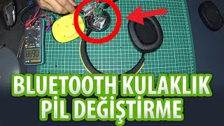 BLUETOOTH KULAKLIK ŞARJ SORUNU ÇÖZÜMÜ  PİL DEĞİŞTİRME  BLUEDIO T6 [upl. by Ecinrahs]