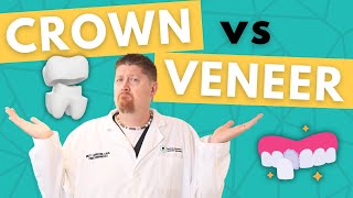 Crowns vs Veneers  Benefits Cost amp More  Dr Brett Langston [upl. by Milburn235]