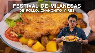 COMO HACER MILANESA NAPOLITANA MILANESA DE POLLO Y MILANESA DE CERDO  ALEXANDER QUESQUÉN [upl. by Neufer]