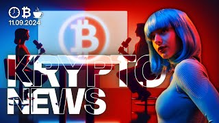 Heftiges TVDuell Harris vs Trump War Bitcoin Thema [upl. by Luahs]