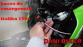 como poner intermitentes a una moto italika 150z  como instalar intermitentes  Dani Biker [upl. by Ahsiuqram]