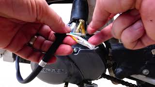 EASY How to wire a chinese pitbike engine to crf50 or crf70 wiring harness [upl. by Nwahsak]