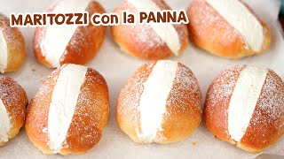 MARITOZZI con la PANNA ROMANI  Ricetta Senza Uova  Sofficissimi  LifeampChiara [upl. by Mikaela]