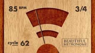 85 BPM 34 Wood Metronome HD [upl. by Ssitnerp]