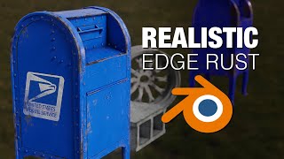 Realistic edge rust or edge wear in blender EEVEE Without Using UVs 😀 [upl. by Acinor]