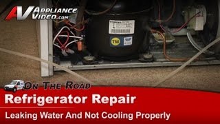 Maytag Refrigerator Repair  Leaking Water and Not Cooling Properly  Hard Start [upl. by Rillings]