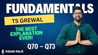 FUNDAMENTALS  Q70 Q71 Q72 Q73  ACCOUNTS  CLASS 12  TS GREWAL  2024 [upl. by Enniotna]