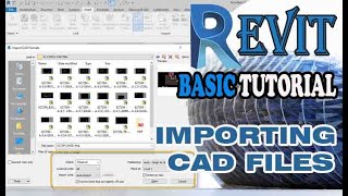 REVIT  IMPORTING CAD FILE [upl. by Htiduj950]