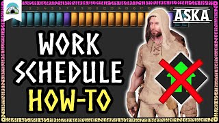 SCHEDULES Explained – Optimize Villager’s Work Hours amp Schedule Tips  ASKA [upl. by Nomahs]