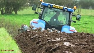 Ploughing with New Holland T7200 and Lemken [upl. by Eiznyl340]