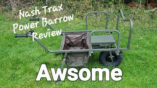 Nash Trax Power Barrow Review Carp Fishing Lake Fishing Kevin Nash Southcoast United Kingdom [upl. by Khanna714]