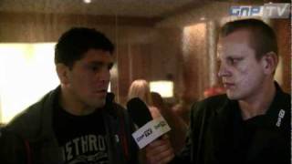 Nick Diaz wants Superfight with Georges StPierre after UFC 129 [upl. by Adnorhs278]