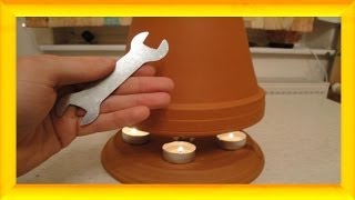 Teelichtofen Lampe selbst bauen 50 °C  mit DIY Selbstversorger  Candle Heater  Blackout [upl. by Oiligriv]