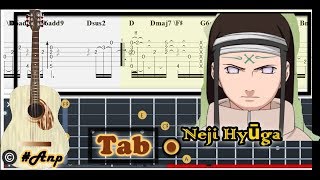 Guitar Tab  Hinata vs Neji From Naruto OST Fingerstyle Tutorial Sheet Lesson Anp [upl. by Kinsley]