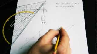 Mechanik Nachhilfe Video 1 grafisch Hubwerk  Dreikräftesystem DE [upl. by Lleret]