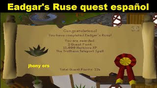 Eadgars Ruse quest español osrs 2023 [upl. by Deina274]