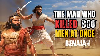 THE MAN WHO KILLED 800 MEN AT ONCE  Unveiling the Biblical Hero Who Defied the Odds [upl. by Allerym]