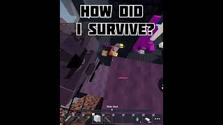 CLUTCHING WITH 1HP bedwars roblox robloxbedwars clutch tanqr shorts [upl. by Nelyk362]