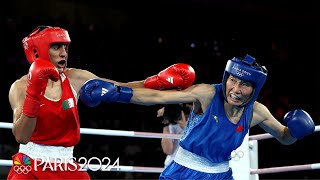 Algerias Imane Khelif defeats Chinas Yang Liu to take womens 66kg gold medal  Paris Olympics [upl. by Llenroc]