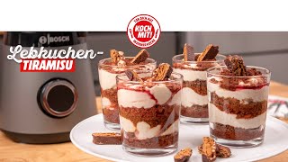 LebkuchenTiramisu ✨  Weihnachtsdessert im Glas 🎄 [upl. by Oremar]