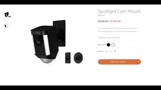 Unboxing Rings Spotlight Cam Mount  NO SOUND [upl. by Catharina]