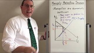 Monopoly Structure and Inefficiency  Professor Ryan [upl. by Okiman]