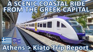 A SCENIC COASTAL RIDE FROM ATHENS  TRAINOSE SIEMENS DESIRO REVIEW  GREEK TRAIN TRIP REPORT [upl. by Christye]