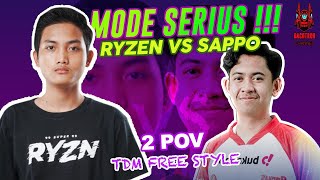 MODE SERIUS RYZEN BIKIN SAPPO GEMETAR 1 vs 1 FREE STYLE TDM  2 POV [upl. by Alecia48]