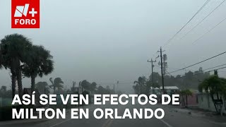 Así vive en Orlando Florida los efectos del huracán Milton  Las Noticias [upl. by Nele67]