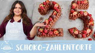 SchokoZahlentorte – ein SchokoTraum zum Geburtstag 🎉😍 I Einfach Backen [upl. by Nunes118]