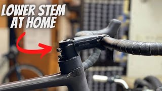 HOW TO LOWER SCOTT ADDICTFOIL RC STEM WITHOUT CUTTING STEERER SICK EDIT INVOLVED [upl. by Etiam631]