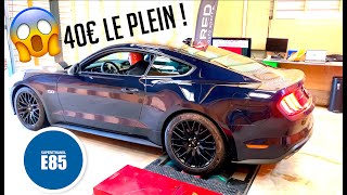 Cette Ford Mustang GT V8 roule à léthanol E85  🏎⛽️ [upl. by Winstonn]