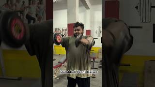 Front RaisesDumbbell  should exercises frontraise shoulderworkout shoulder shoulderexercises [upl. by Halehs]