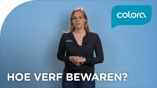 Hoe kan je verf bewaren  Verfvragen en tips van de colora coach [upl. by Isabelle]