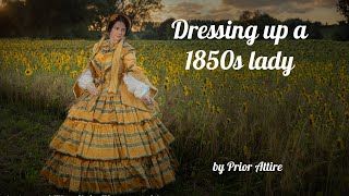 Dressing up a 1850s lady [upl. by Nereil]