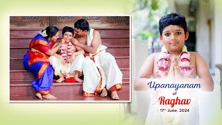 Upanayanam Ceremony Chi Raghav  2024  Balaji Digital Vision [upl. by Janerich]