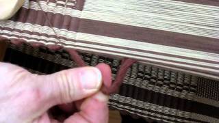 Making a sturdy selvedge with string yarn  Vävstuga howto [upl. by Sulakcin352]