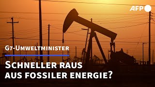 G7 wollen schneller raus aus fossiler Energie  AFP [upl. by Sucramaj]